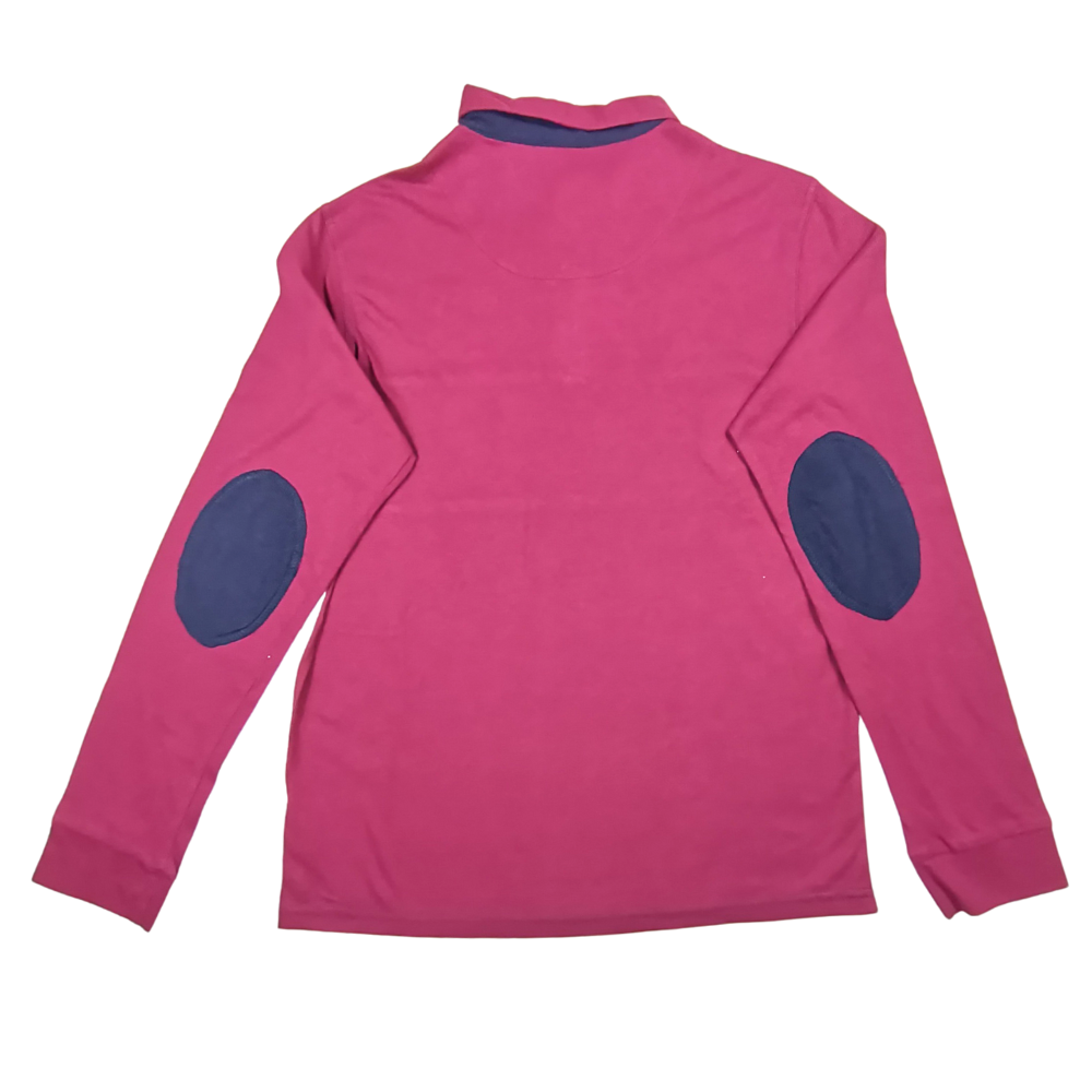 Russ  Kids Boys14y Plum Long Sleeved Polo Shirt