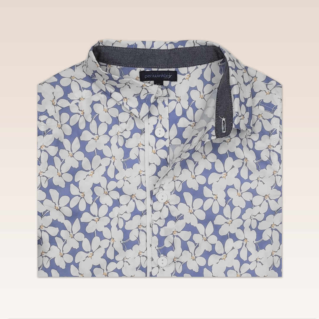 Hugo Boys Long Sleeved Button-down Floral Print