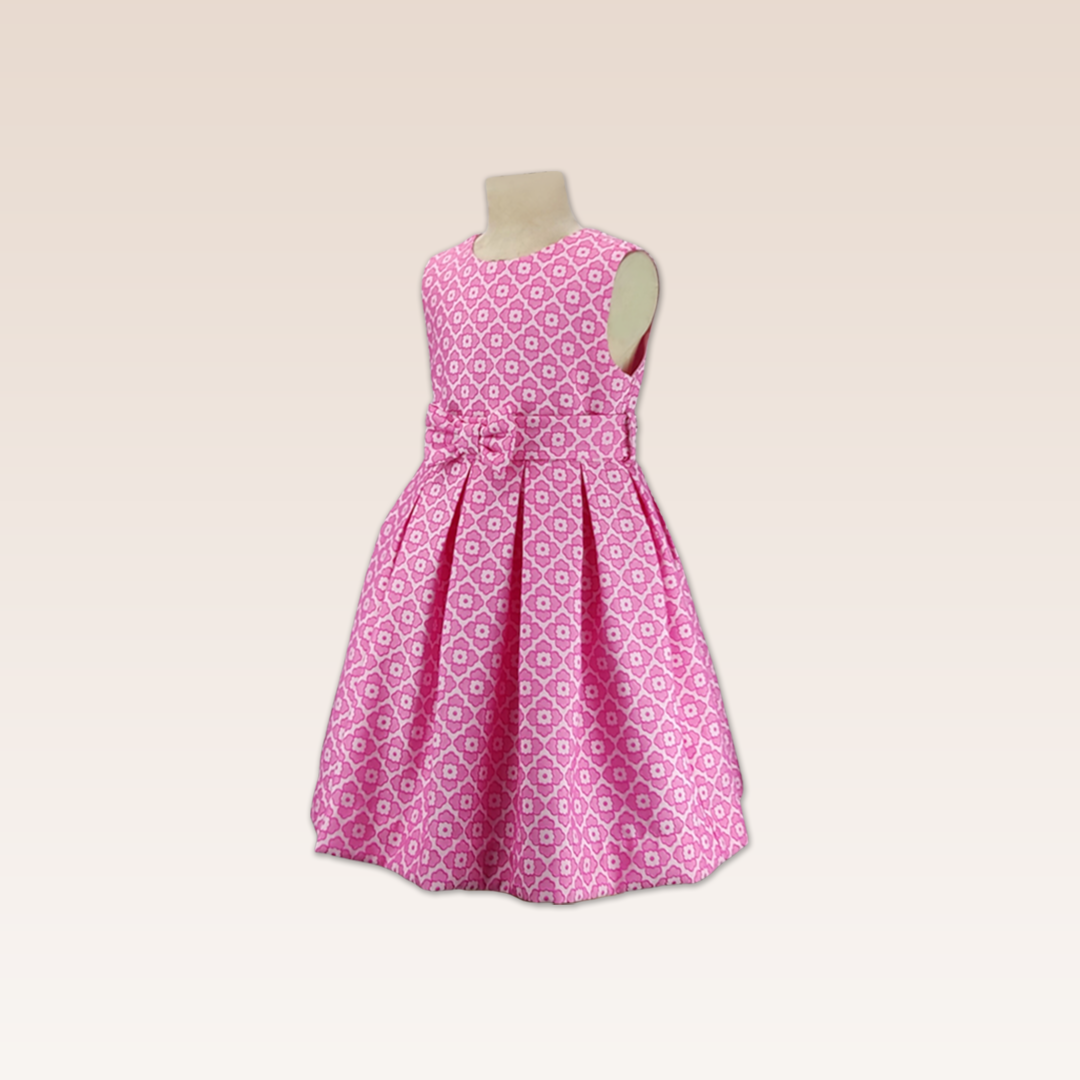 Ghyslain Girls Floral Jacquard Party Dress