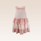 Agatha Girls Pink Tiered Party Dress