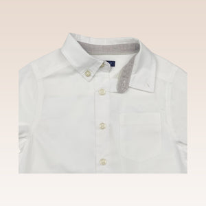 Oliver Boys White Long Sleeved Button-down Shirt