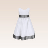 Fiona Girls White Party Dress