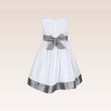 Fiona Girls White Party Dress