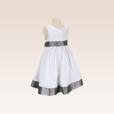 Fiona Girls White Party Dress