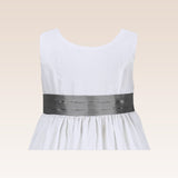 Fiona Girls White Party Dress