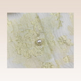 Georgette Baby Girls Gold Jacquard Party Dress