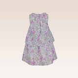 Delphine Girls Lilac Floral Tiered Dress