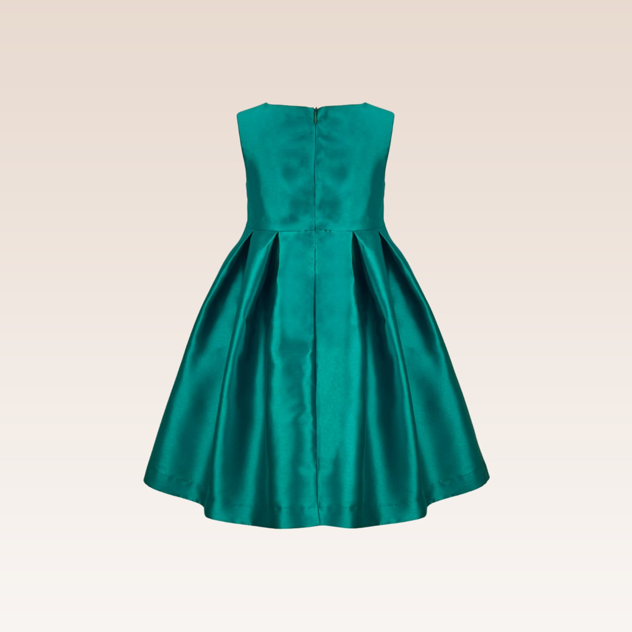 Thess Girls Emerald Green Bejewelled Neck and Buckle Detail Party Dress