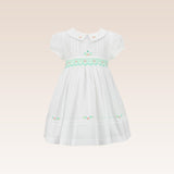 Hazel Baby Girls Ivory Smocked Dress
