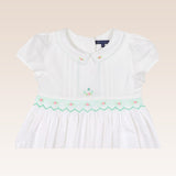 Hazel Baby Girls Ivory Smocked Dress