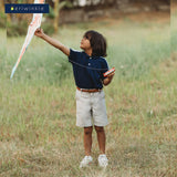 Mateo Boys Beige Slim-Fit Shorts