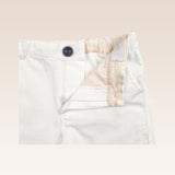 Mateo Boys White Slim-Fit Shorts