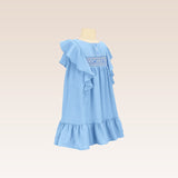 Juliette Girls Blue Smocked Tunic Dress
