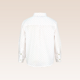 Dylan Boys White Embroidered Printed Long Sleeves