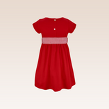 Lille Girls Cherry Belted Contrast Front Dress