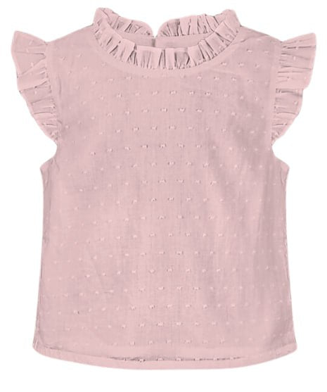 Dixie Girls Pink Sleeveless with Ruffles Top