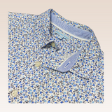 Donnie Baby Boy Blue Printed Polo and Shorts Set