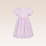 Desiree Girls Pink Striped Dress