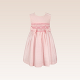 Hallie  Girls Pink Smocked Dress
