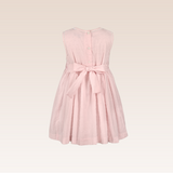Hallie  Girls Pink Smocked Dress