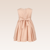 Hallie Peach Smocked Dress