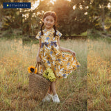 Enah Girls Yellow Floral Dress