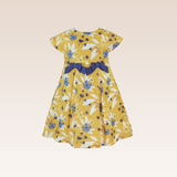 Enah Girls Yellow Floral Dress
