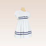Desiree Girls White Striped Dress