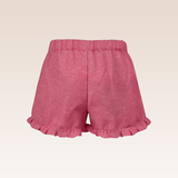 Gabi  Girls Red Ruffled Shorts
