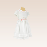 Hedi  Baby Girls White Smocked Dress