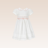 Hedi  Baby Girls White Smocked Dress