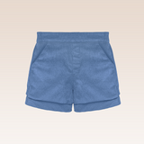 Isaac Baby Boy Ivory Shirt and Shorts Set