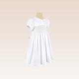 Berthe Girls White Smocked Dress
