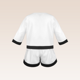 Milly Girls White Cardigan and Shorts Set