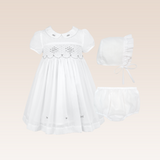 Bertha Baby Girls Grey Christening Set