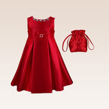 Thess Girls Party Dress with Pouch