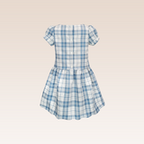 Maeva Girls Blue Checkered Dress