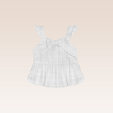 Noreen Girls Ivory Textured Top