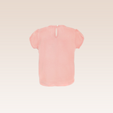 Nadelyn Girls Peach Top with Ruffles