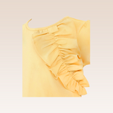 Nadelyn Girls Yellow Top with Ruffles