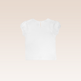 Nadelyn Girls White Top with Ruffles
