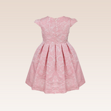 Olenna Girls Rose Textured Party Dress
