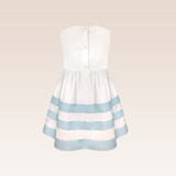 Orabella Girls Light Blue Ruffled Dress