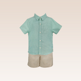 Maurice Baby Boy Mint Top and Shorts Set