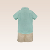 Maurice Baby Boy Mint Top and Shorts Set