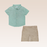 Maurice Baby Boy Mint Top and Shorts Set