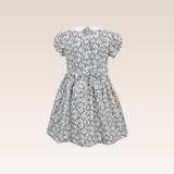 Nenna Girls Grey Smocked Dress