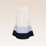 Orelie Girls Navy Colorblock Shift Dress