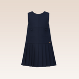 Orah Girls Navy Drop-Waist Dress
