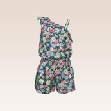 Sherie Girls Navy One Shoulder Romper